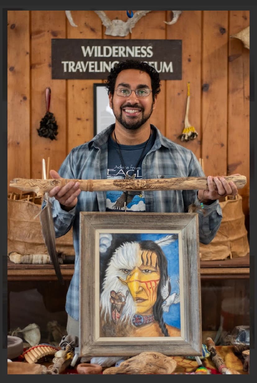 Tonito Valderrama at the Wilderness Traveling Museum